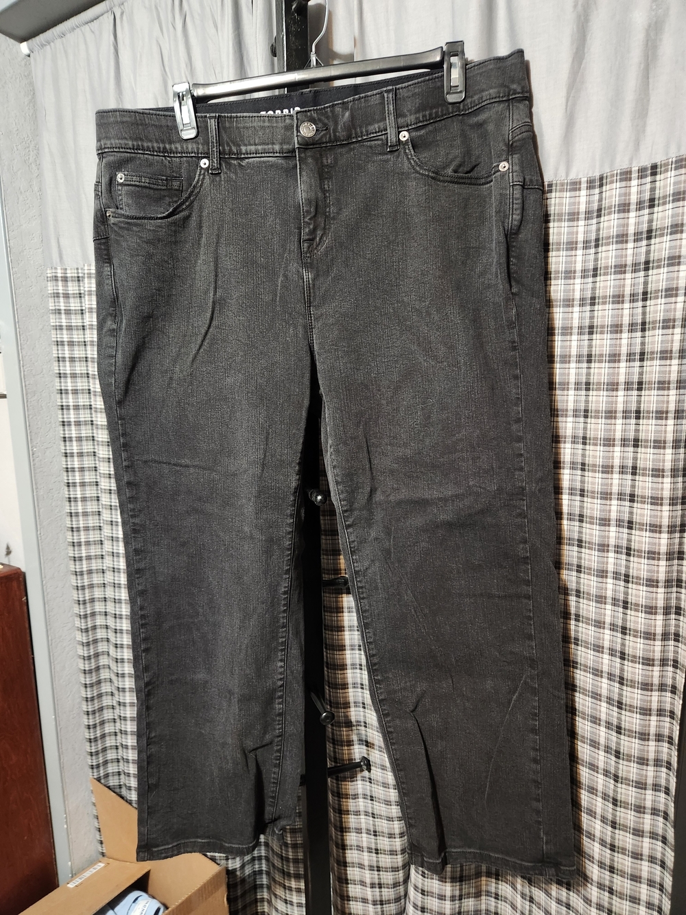 torrid Charcoal Black Cropped Ankle Jeans